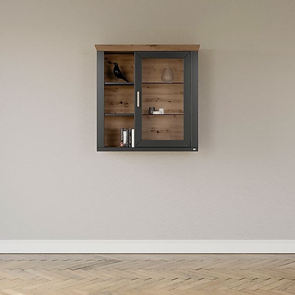 set one by Musterring Hängeschrank »York« Typ 21, mit Glastür, offene Fäche günstig online kaufen