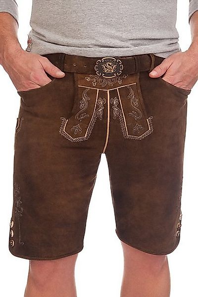 Spieth & Wensky Trachtenlederhose Lederhose Herren kurz - ERTUS - kastanie günstig online kaufen