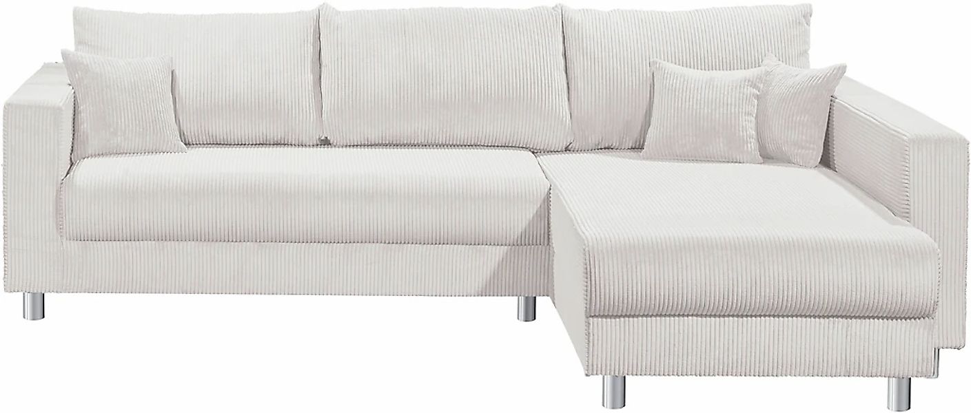INOSIGN Ecksofa "153", Inkl. Schlaffunktion und großen Strauraum günstig online kaufen