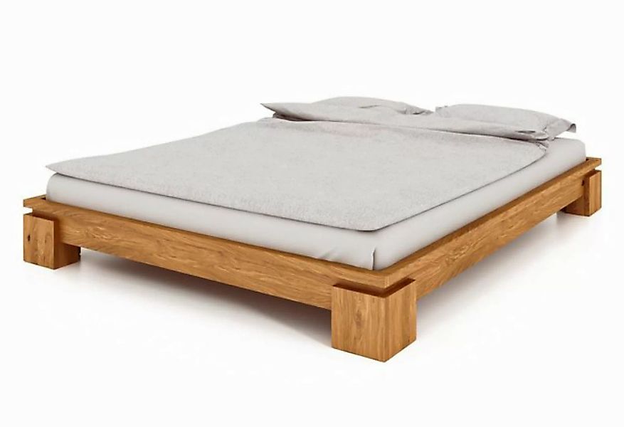 byoak Bett VINCI 90 x 200 aus Massivholz, ohne Kopfteil, Naturgeölt günstig online kaufen