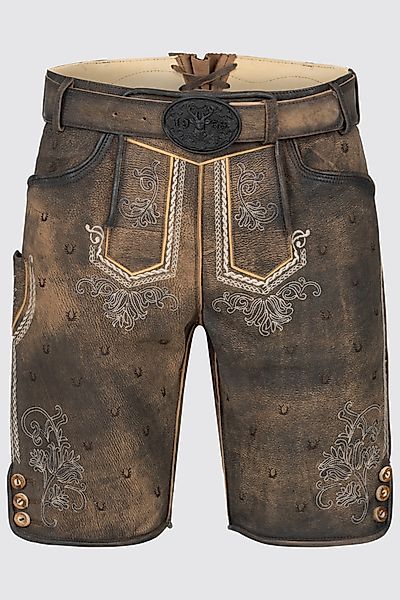 Lederhose Harvey mit Gürtel günstig online kaufen