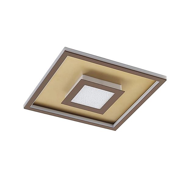 Lindby LED Deckenleuchte Pekela 10008789 Dimmbar mit Leselampe Modern in Br günstig online kaufen