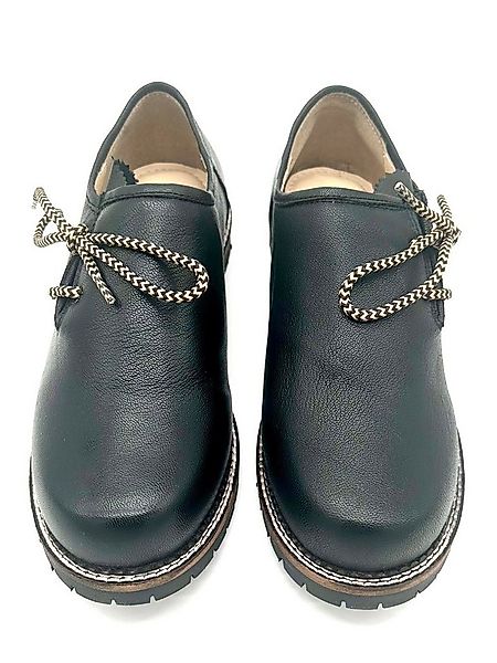 FUCHS Trachtenschuhe schwarz Ziegen Nappaleder Schnürschuh (2-tlg) aus 100% günstig online kaufen