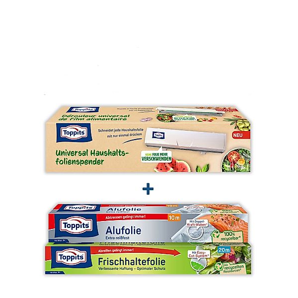 Toppits Aufbewahrungsbox Toppits Folienspender Folienabroller Folienschneid günstig online kaufen