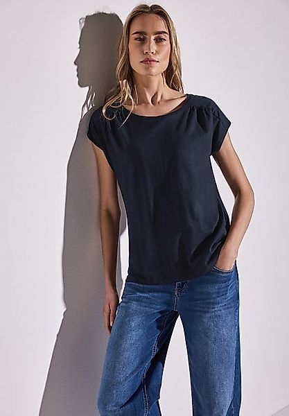 STREET ONE T-Shirt, mit Seitlichen Einschlitzen am Saum günstig online kaufen