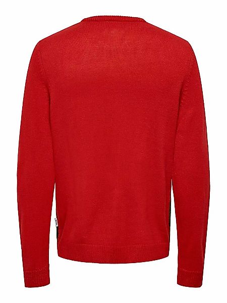 ONLY & SONS Weihnachtspullover - Stylischer ONSXMAS REG 5 Allover Crew Knit günstig online kaufen