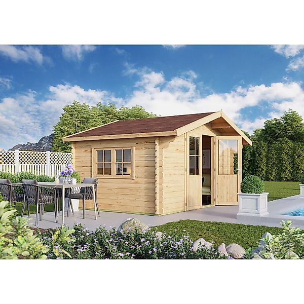 Fjordholz Gartenhaus Modell David 34 Farblos Imprägniert günstig online kaufen