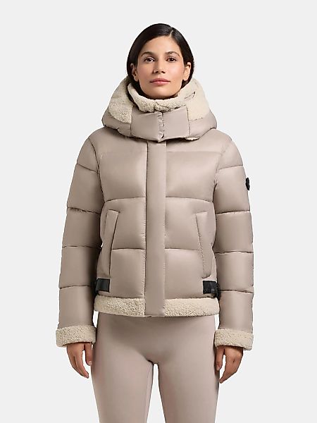 khujo Winterjacke "Nessie2" mit Kapuze Gefütterte Steppjacke mit Plüschdeta günstig online kaufen