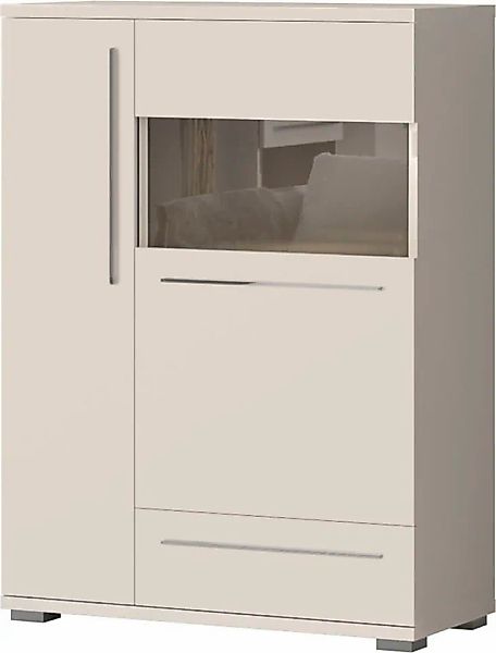 Places of Style Highboard "Piano Vitrine", UV lackiert, Soft-Close Funktion günstig online kaufen