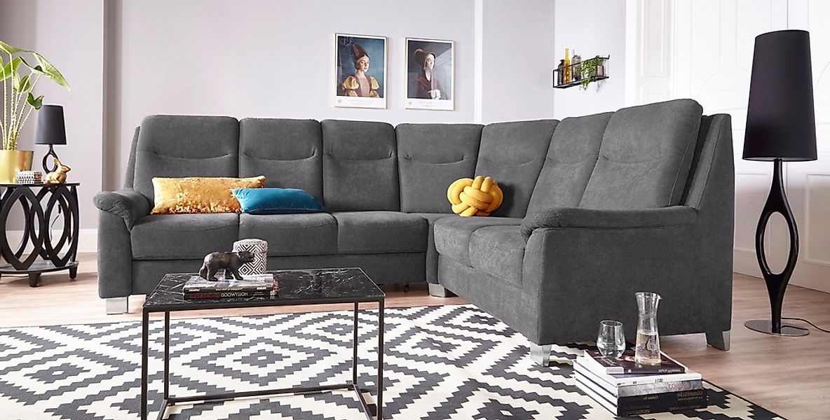 sit&more Ecksofa "Boccaccio L-Form", mit Federkern und Kopfteilverstellung, günstig online kaufen
