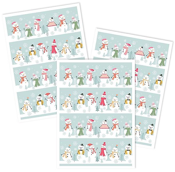 Kracht Geschirrtuch Happy Snowmen, (3-tlg., 3-teilig), 3er Pack Geschirrtüc günstig online kaufen