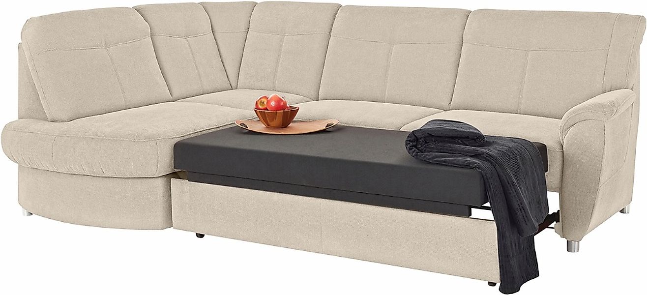 sit&more Ecksofa »Sonoma L-Form«, wahlweise mit Bettfunktion und Bettkasten günstig online kaufen