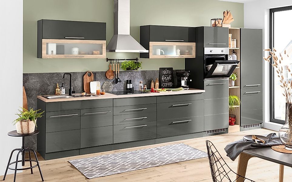 KOCHSTATION Küchenzeile "KS-Wien" Breite 430 cm, wahlweise mit E-Geräten un günstig online kaufen