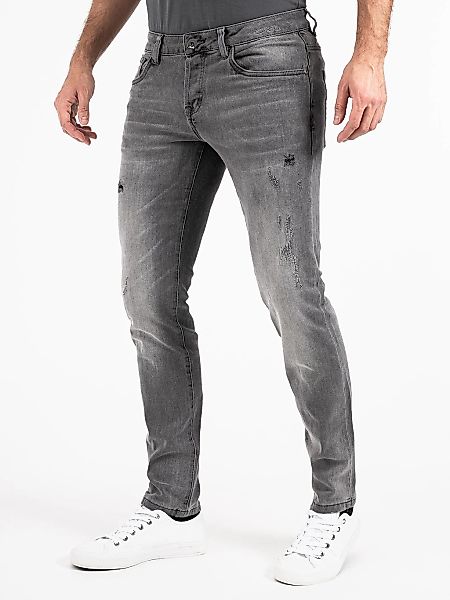 PEAK TIME Slim-fit-Jeans "München", Herren Jeans mit Stretch-Bund und Destr günstig online kaufen