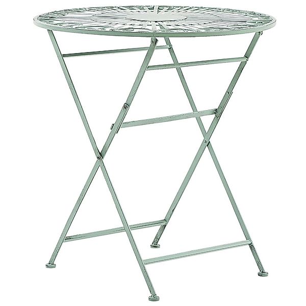 Beliani Runder Tisch TRENTO Hellgrün 70x70x75 günstig online kaufen