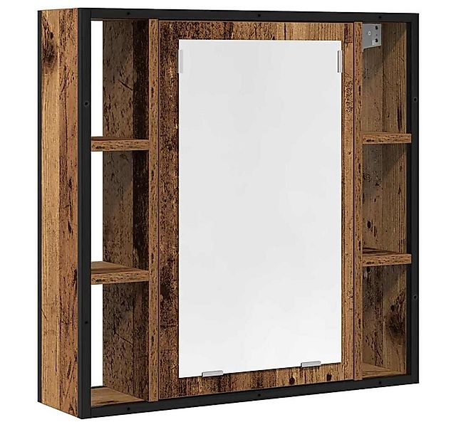vidaXL Badezimmerspiegelschrank Bad-Spiegelschrank Altholz-Optik 60x16x60 c günstig online kaufen