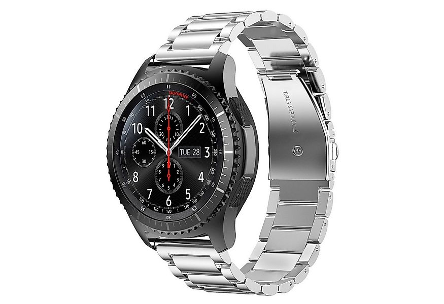 Cadorabo Smartwatch-Armband, Smartwatch Ersatzarmband - 22mm - Edelstahl günstig online kaufen