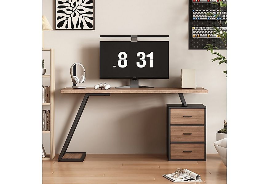 Flieks Schreibtisch (1 Tisch), Computertisch mit 1 Ablage Bürotisch Gamingt günstig online kaufen