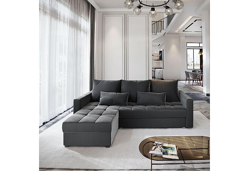 Masseno Ecksofa KOS PIK mit Schlaffunktion L-Form, Sofa mit Bettkasten günstig online kaufen