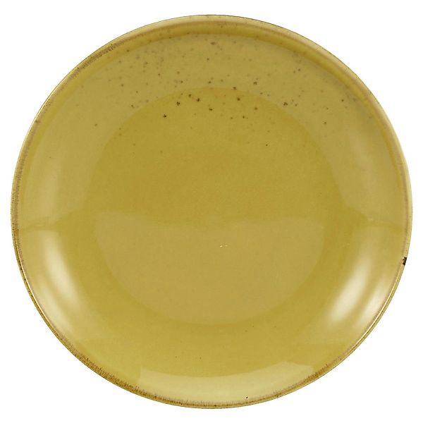 CreaTable Suppenteller NATURE COLLECTION curry Steinzeug D: ca. 22 cm günstig online kaufen