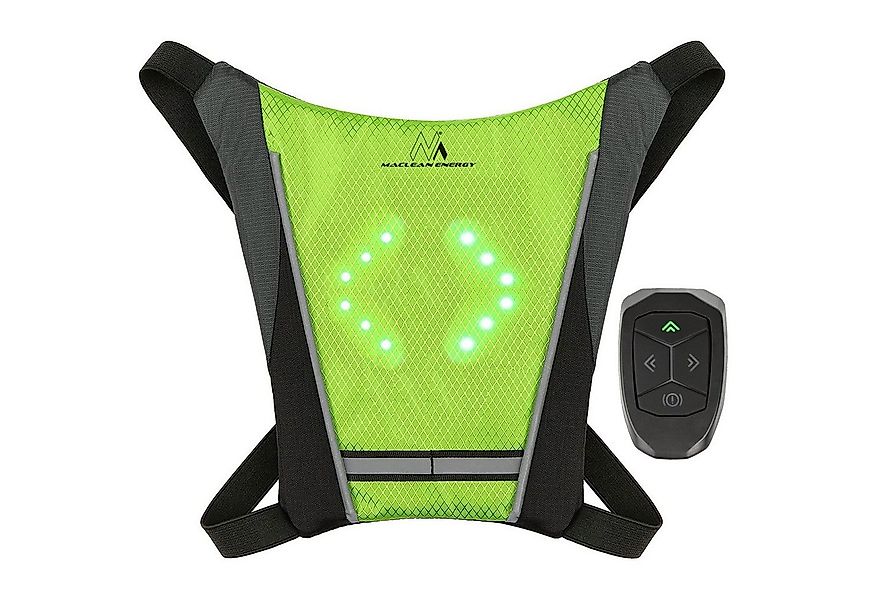 Maclean Warnweste MCE420 LED-Blinker, USB,Signalisiert Fahrtrichtung [Pfeil günstig online kaufen
