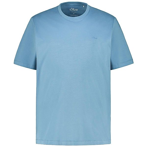s.Oliver T-Shirt aus Baumwolle Farbe mittelblau Größe: 4XL günstig online kaufen