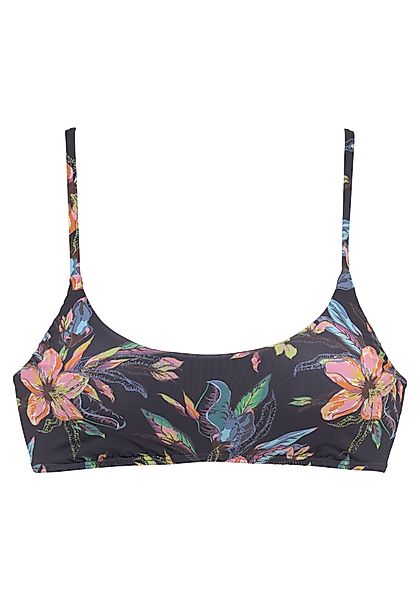 LASCANA Bustier-Bikini-Top "Malia", mit tropischem Print günstig online kaufen