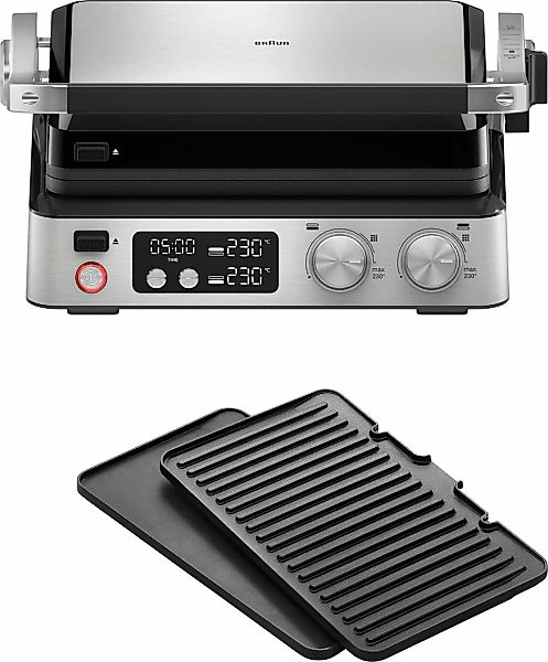 Braun Kontaktgrill "MultiGrill 7 CG 7040 - 3 Kochpositionen, bis 230C, 12 B günstig online kaufen
