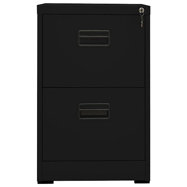 vidaXL Aktenschrank Schwarz 46x62x72,5 cm Stahl günstig online kaufen