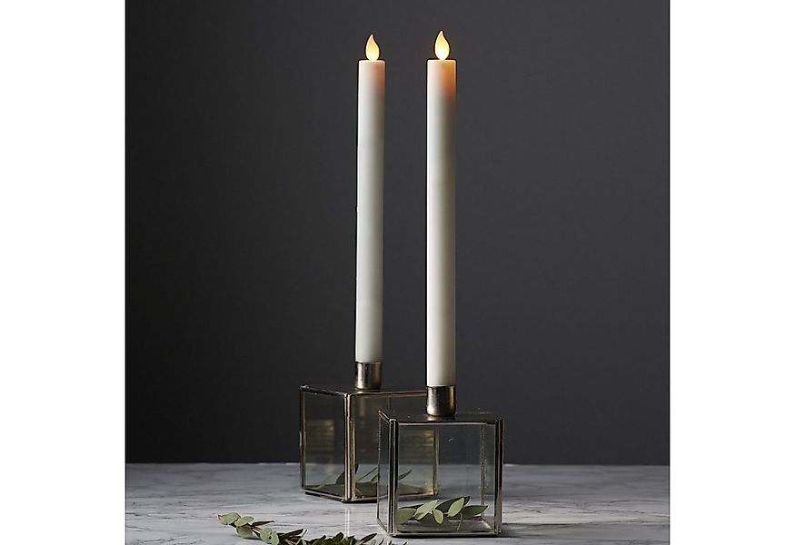 STAR TRADING LED-Kerze LED Stabkerzen bewegte Flamme Echtwachs H: 30cm Time günstig online kaufen