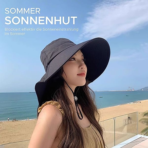 Refttenw Sonnenhut Damen Breiter Krempe Sonnenhut günstig online kaufen