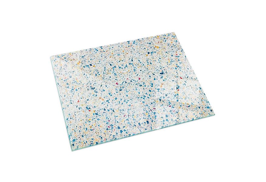 Tulup Bodenschutzplatte Blau Terrazzo-Muster, Schutzplatte aus Gehärtetem G günstig online kaufen