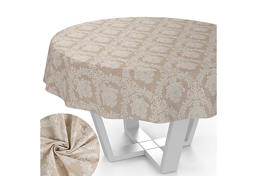 ANRO Tischdecke aus Stoff UNI Farben wasserabweisend Tischtuch Tischwäsche günstig online kaufen