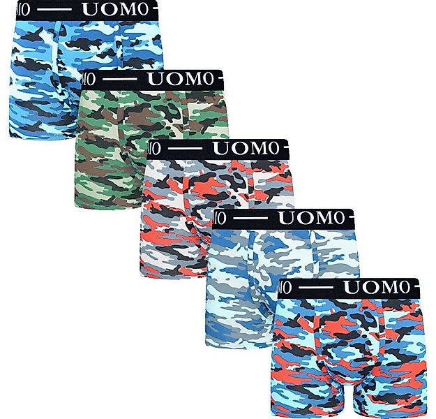 emeco Retro Boxer 5er Boxershorts Herren Camouflage Baumwolle Unterhose 750 günstig online kaufen