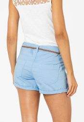 SUBLEVEL Chinoshorts Damen Stretch-Shorts mit Flechtgürtel günstig online kaufen