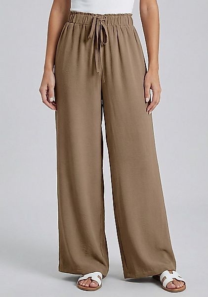 Cupshe Palazzohose Strandhose aus Eisseide Elastikbunf mit Tunnelzug günstig online kaufen