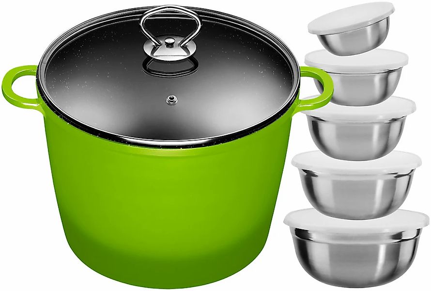 KING Suppentopf Set, 12 Stk. tlg. Aluminiumguss günstig online kaufen