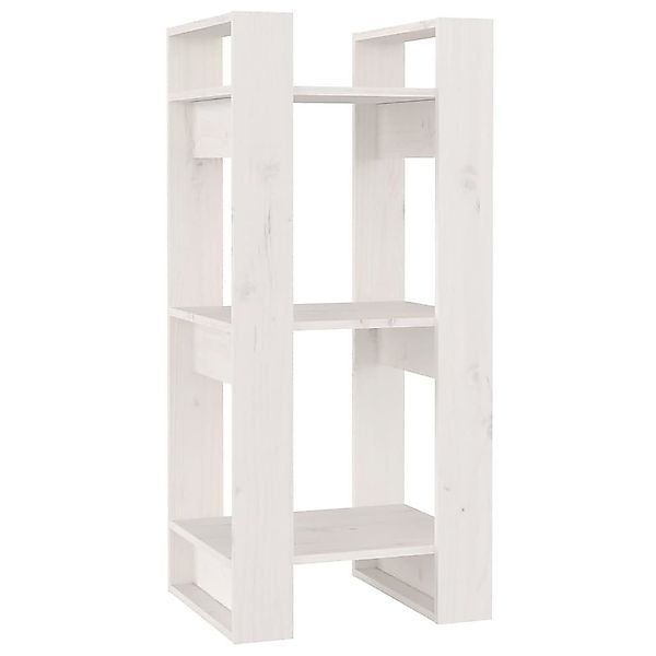 vidaXL Bücherregal Bücherregal/Raumteiler Weiß 41x35x91 cm günstig online kaufen