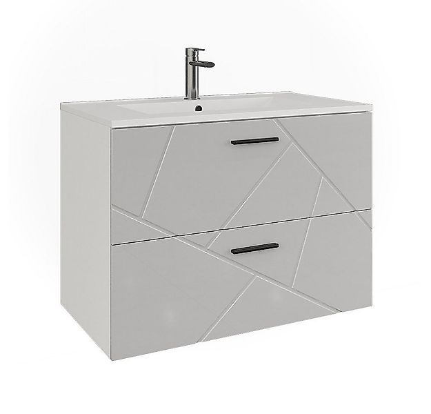 Vicco Badmöbel-Set Irma, Weiß/Weiß Hochglanz, 2 Teile, (2-St., 2er Set) günstig online kaufen