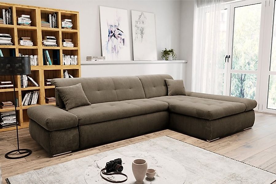 DOMO collection Ecksofa »Moric B/T/H 300/172/80 cm, auch in Cord, L-Form«, günstig online kaufen