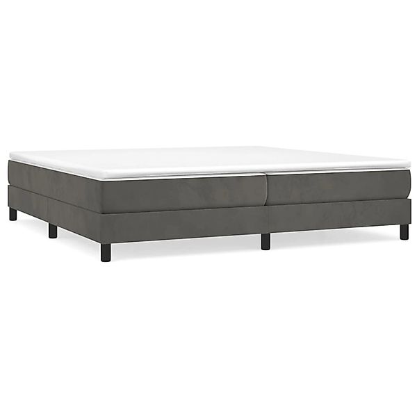vidaXL Boxspringbett Dunkelgrau 200x200 cm Samt1368667 günstig online kaufen