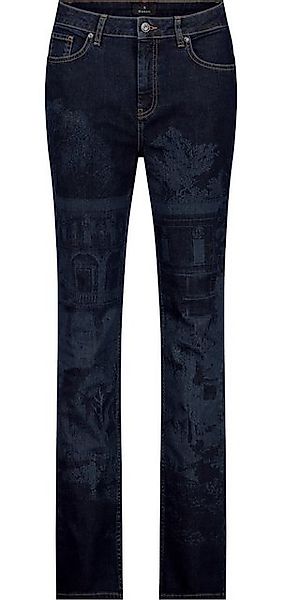 Monari 2-in-1-Hose Jeans mit ?English Garden? Print jeans günstig online kaufen