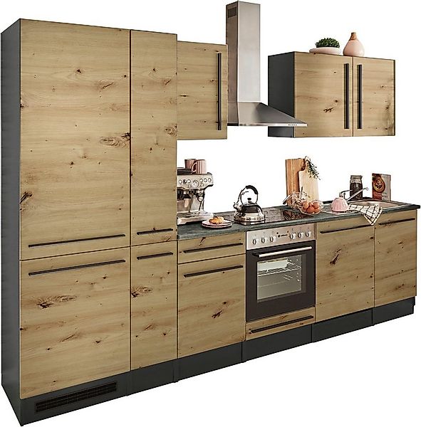 BASIC by Balculina Küchenzeile Jazz, Breite 310 cm, wahlweise mit E-Geräten günstig online kaufen