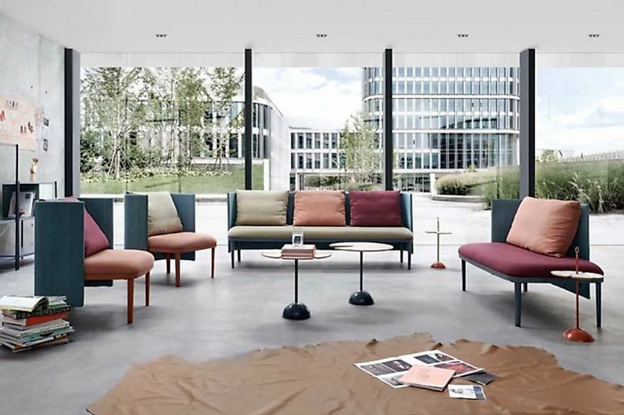 JVmoebel Sofa Set Sofa Set 3+1+1+Chaiselounge Sofas Komplett 4tlg. Büro Ein günstig online kaufen