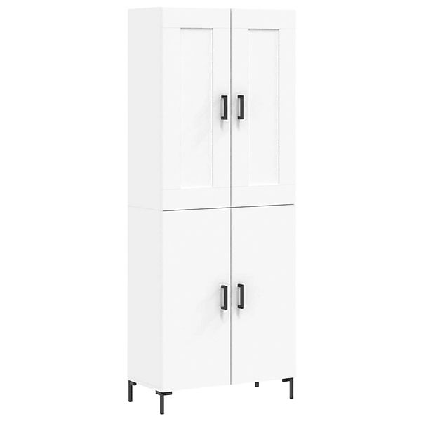 vidaXL Highboard Weiß 69,5x34x180 cm Holzwerkstoff 3199553 günstig online kaufen