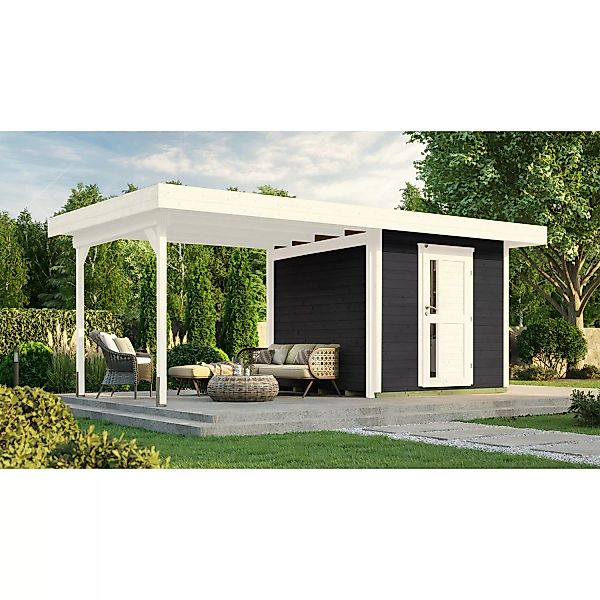 Weka Holz-Gartenhaus Designhaus 172 Flachdach Lackiert 314 cm günstig online kaufen