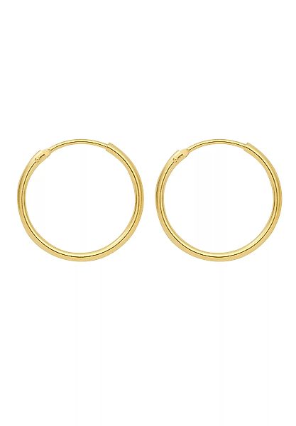 Adelia´s Paar Ohrhänger "585 Gold Ohrringe Creolen Ø 25 mm", Goldschmuck fü günstig online kaufen