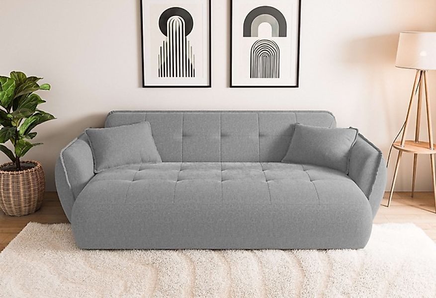 Home affaire Big-Sofa »MIRELDA Design-Sofa mit Steppungen, hoher Sitzkomfor günstig online kaufen