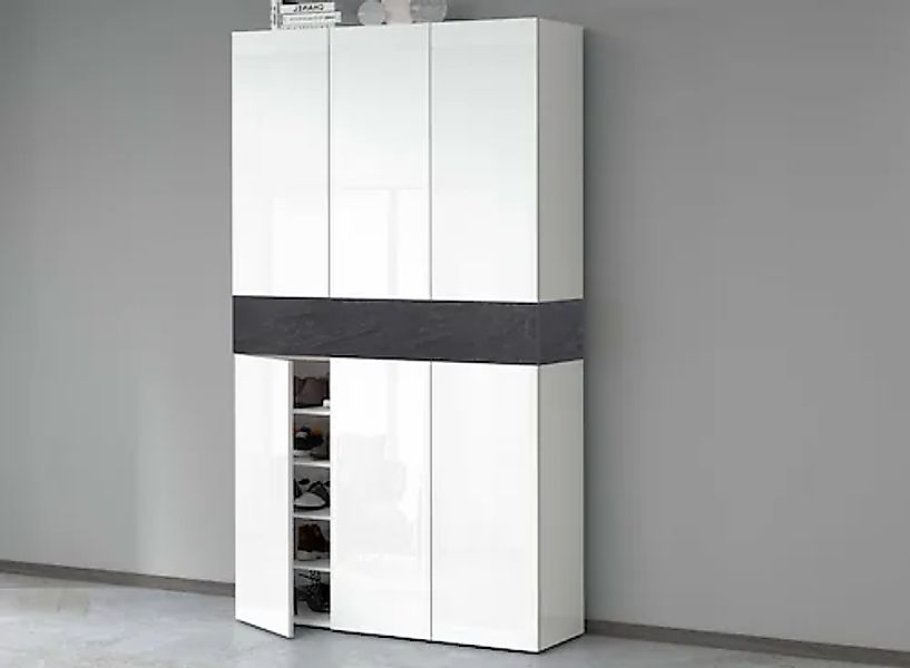 INOSIGN Schuhschrank "Savona" Höhe 200cm, 12 Einlegeböden, 21 Fächer günstig online kaufen