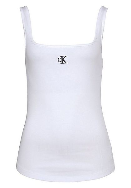 Calvin Klein Jeans Tanktop "CK RIB TANK TOP", mit eckigem Ausschnitt günstig online kaufen